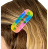 Weed U Be Mine Resin Hair Clip Rainbow Marijuana Hair Accessory