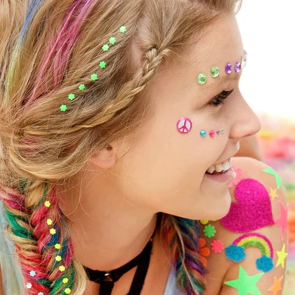 Shop Wicked Hippie Festival Favs like face jewels and body gems and glitter and glitter tattoos now!