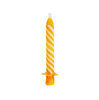 Birthday Candle One Hitter Smoking Pipe in Butter Yellow