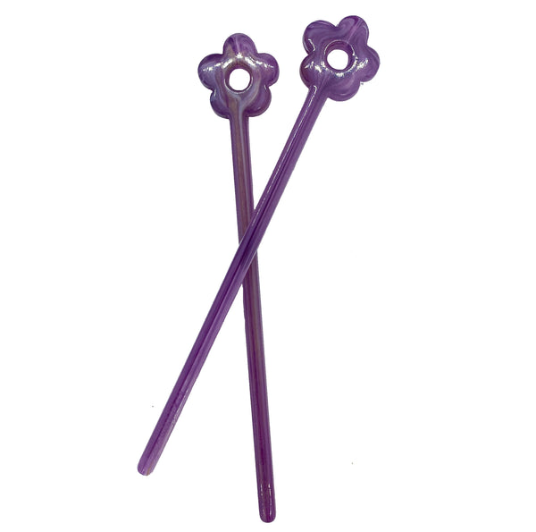 Purple Grape Flower Tamping Stick