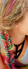 Neon Flower Power Rainbow Hair Jewels
