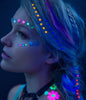 Neon Flower Power Rainbow Hair Jewels