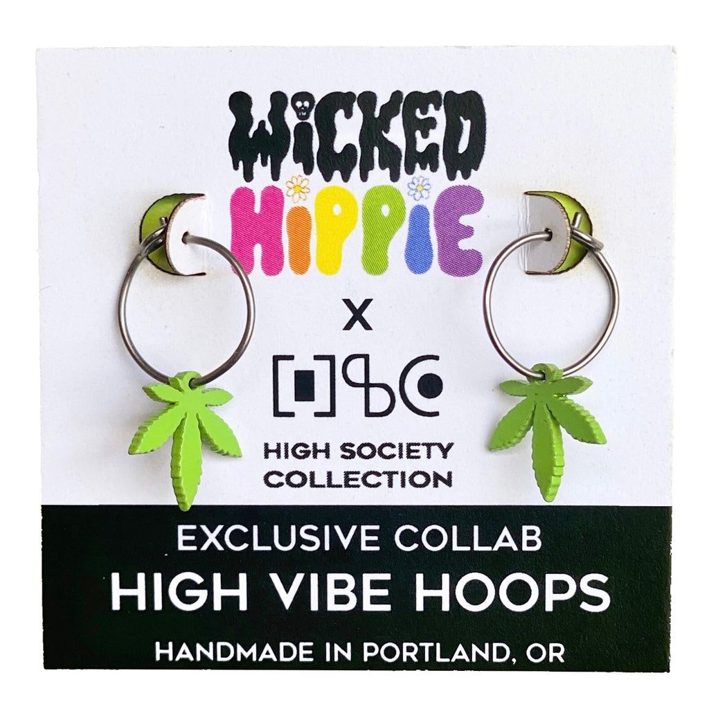 High Vibe Mini Hoops Lime