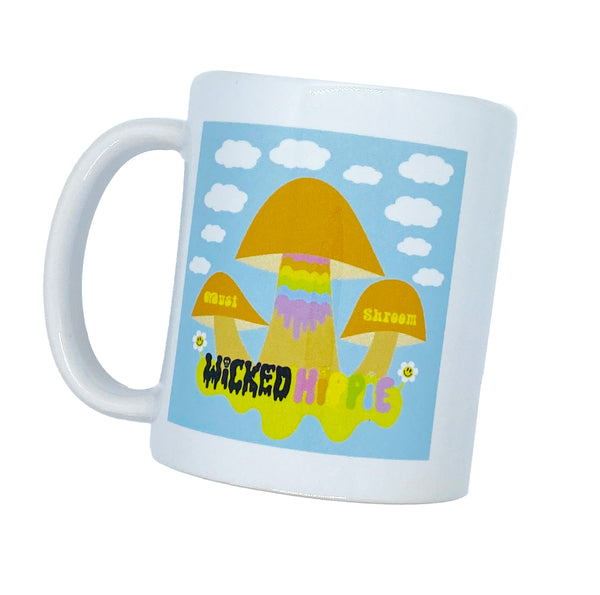 Trippy Psychedelic Mushroom Tea Cup Coffee Mug