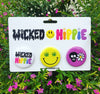 Wicked Hippie 4 Life Button Pin Pack 
